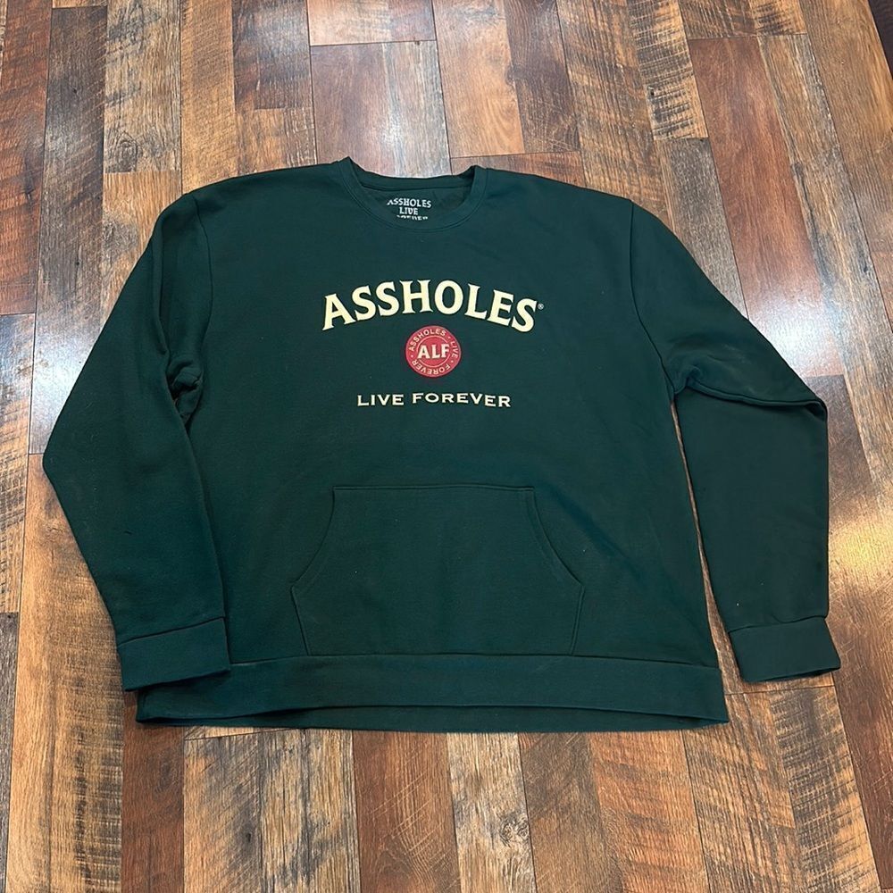 Assholes Live Forever crewneck sweatshirt 3X (UB4) NWOT